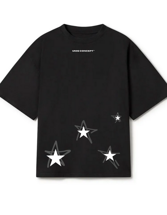 T-Shirt negra "DON'T STOP SHINING"